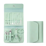 16 In 1 Portable Nail Care Kit With Leather Pouch 💼 (High-Quality)!