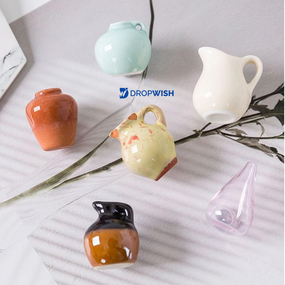 DW™3D Ceramic Magnetic Vases for Refrigerators