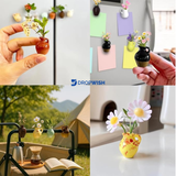 DW™3D Ceramic Magnetic Vases for Refrigerators