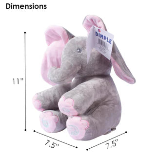 🐘 Evana – The Peek-a-Boo Singing Elephant Plushie!