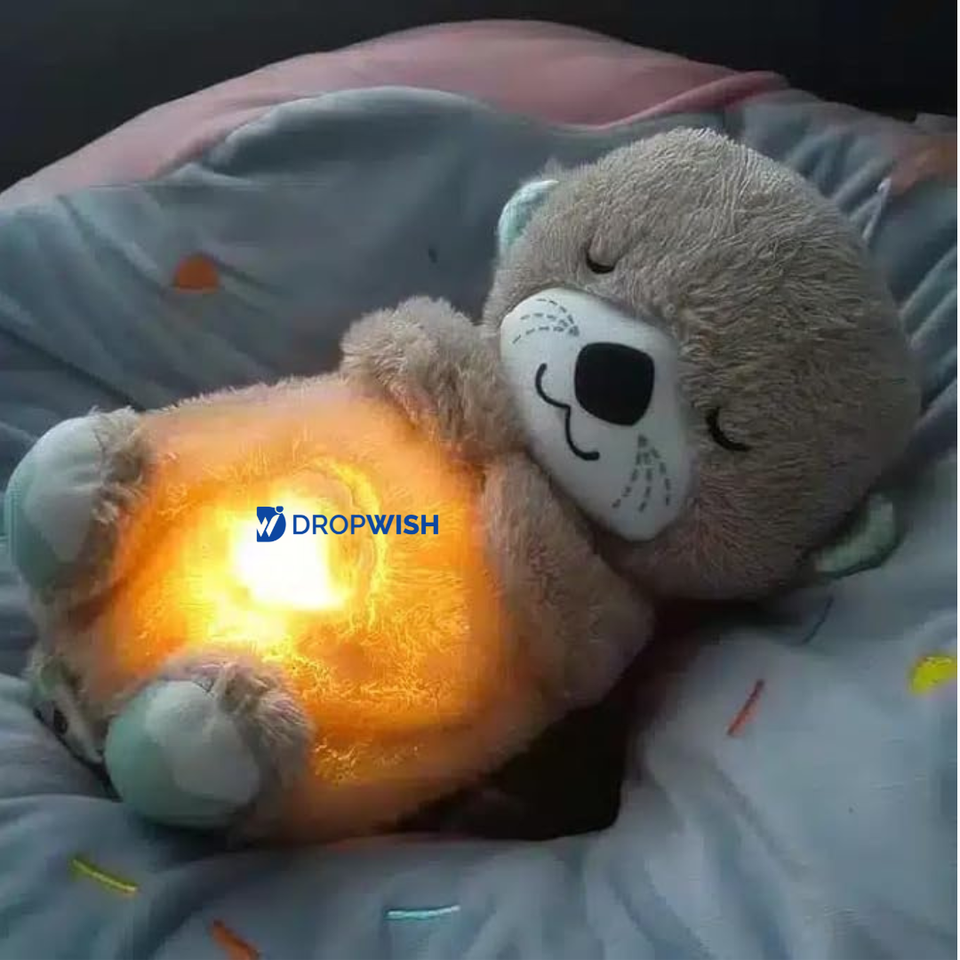 DW™Breathing Teddy Bear Musical Sleeping Toy