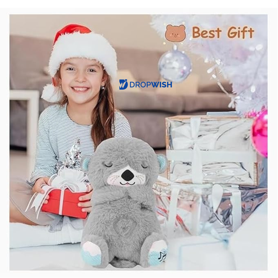DW™Breathing Teddy Bear Musical Sleeping Toy