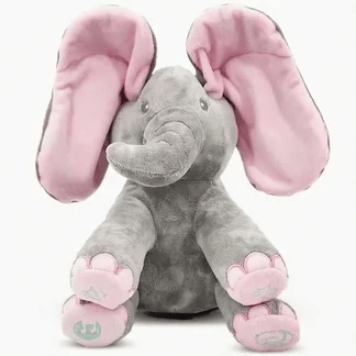 🐘 Evana – The Peek-a-Boo Singing Elephant Plushie!
