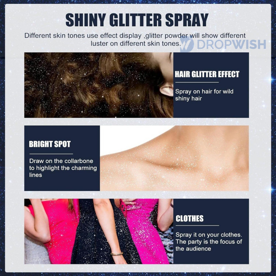 GlimmerMist™ – Instant Glitter Spray for Hair, Body & Clothes