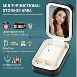 DW™LED Makeup Box|With Adjustable Light-Up Mirror