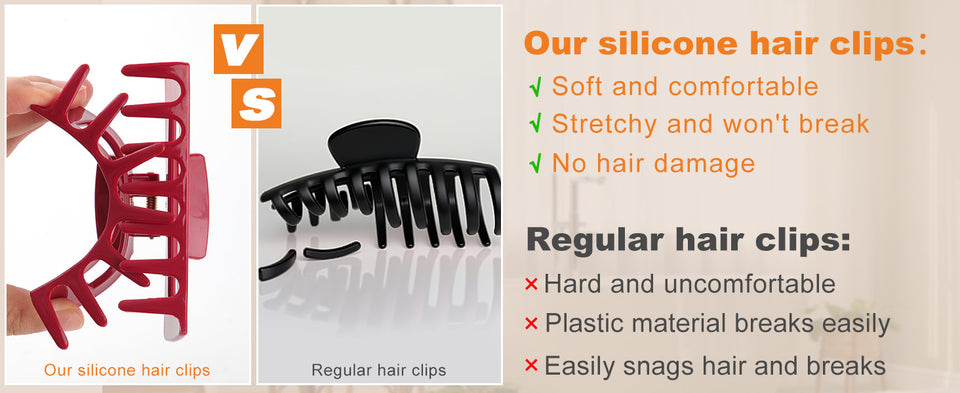 Safe Hair Claw Clips