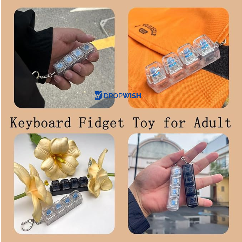 DW™ KeyPop|Keyboard Fidget Toy Keychain